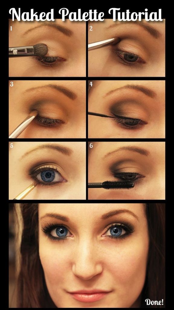 Working off of this tutorial for today. Source: http://hairandsalons.com/2013/12/15/naked-palette-tutorial-the-everyday-smokey-1-virgin-2-buck-in-crease-and-outer-corner-3-darkhorse-in-outer-corner-and-inner-most-crease-inside-buck-perimeter-blend-4-line-eyes-5-darkhor/