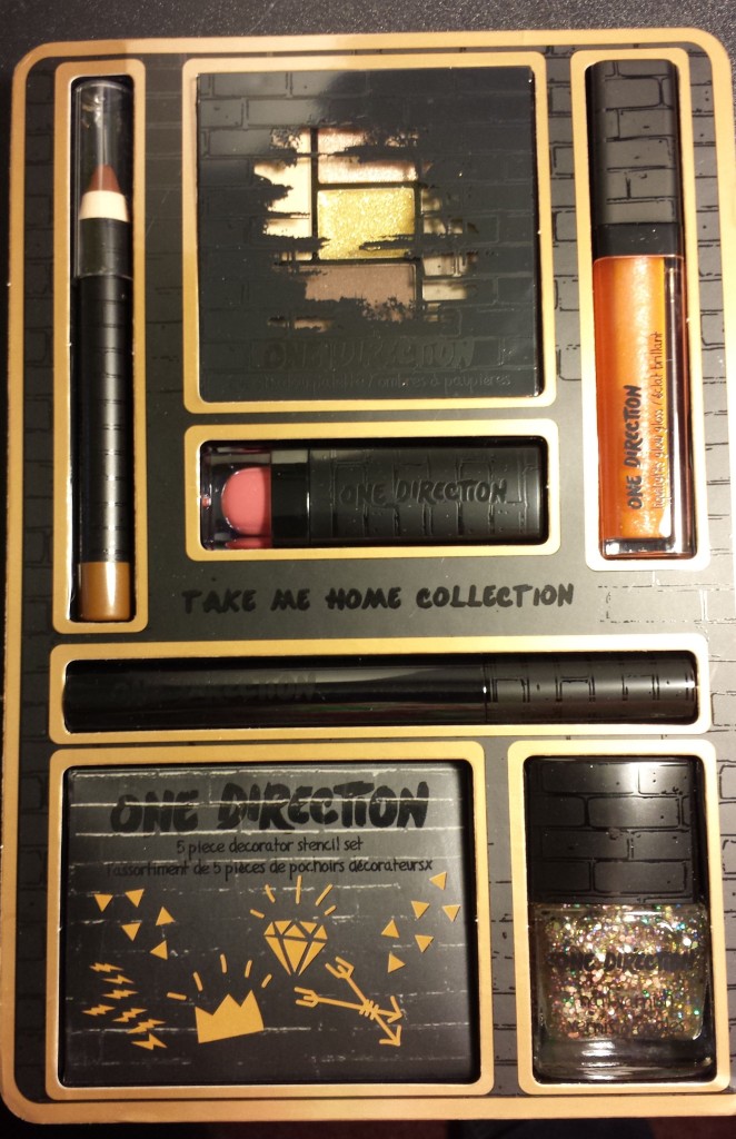 Makeup by One Direction "Take Me Home" collection makeup tray